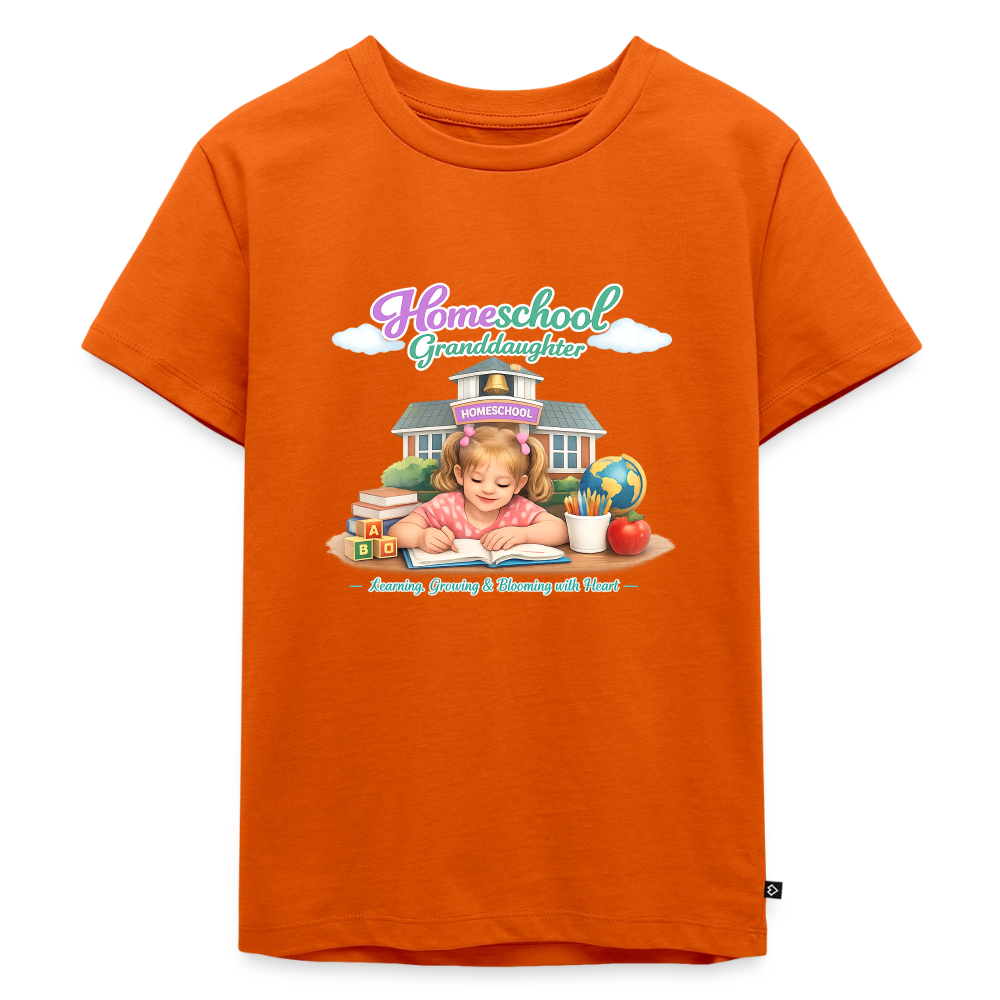 Homeschool Granddaughter | Girls' T-Shirt - orange 