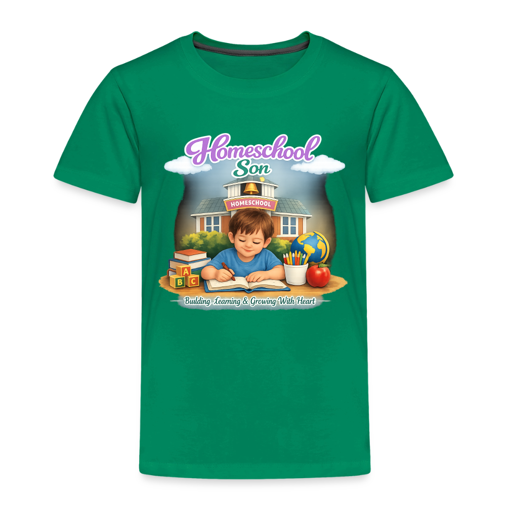 Homeschool Son | Boys' T-Shirt - kelly green