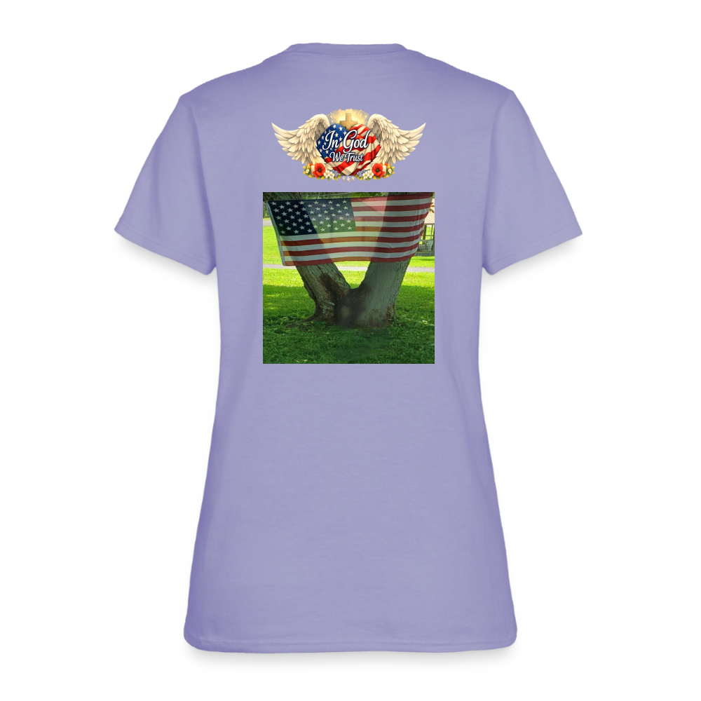 Memorial Day — "Your Sacrifice is Never Forgotten" | Women's T-Shirt — Classic Edition - lavender