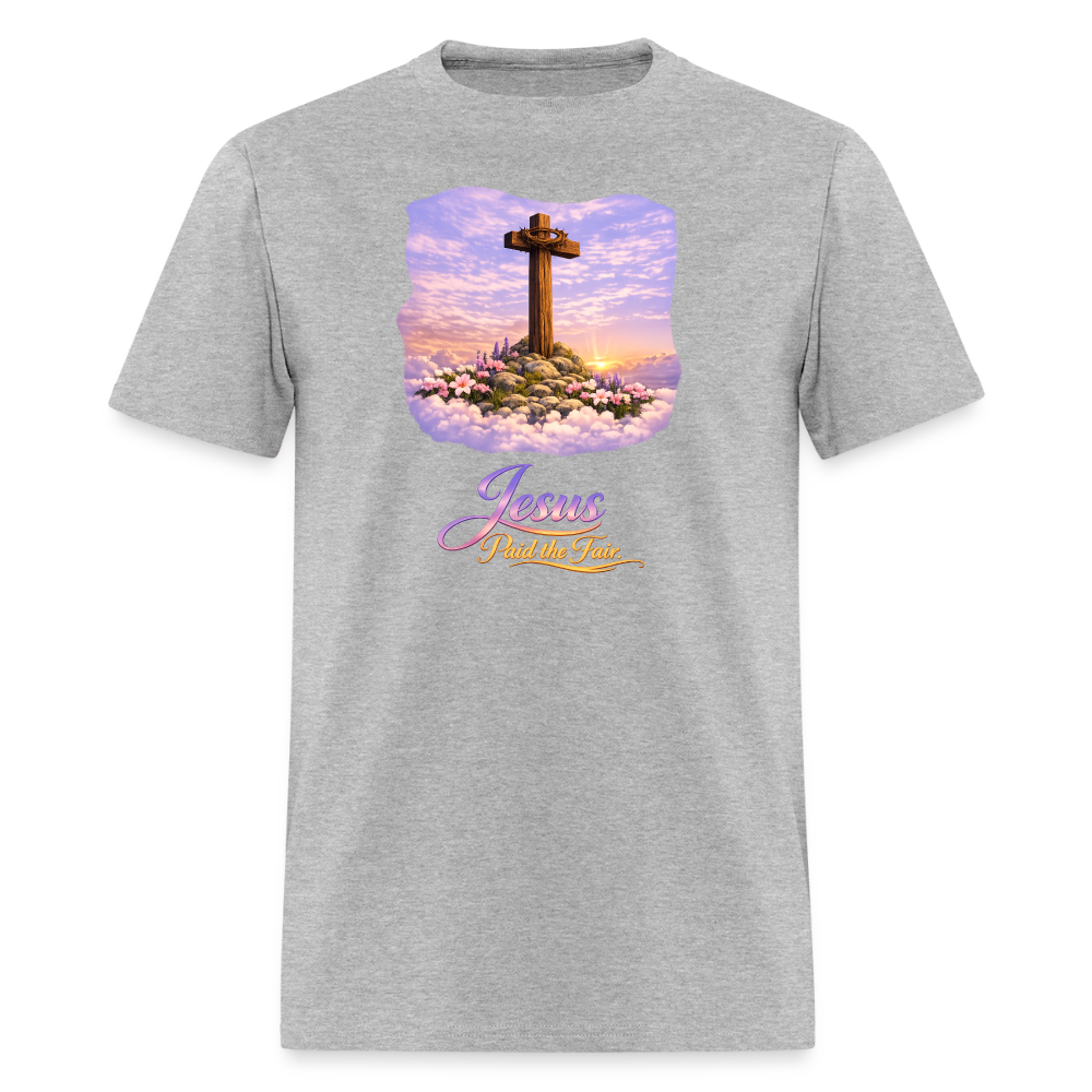 Jesus Paid the Fair | Men's T-Shirt | GILDAN 5000 - heather gray