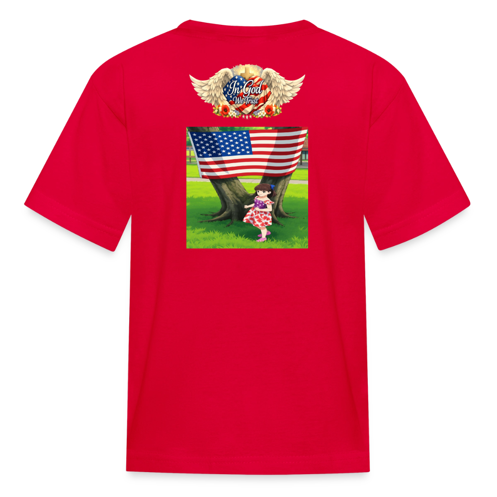 Memorial Day — "Your Sacrifice is Never Forgotten" Kid's | T-Shirt - red
