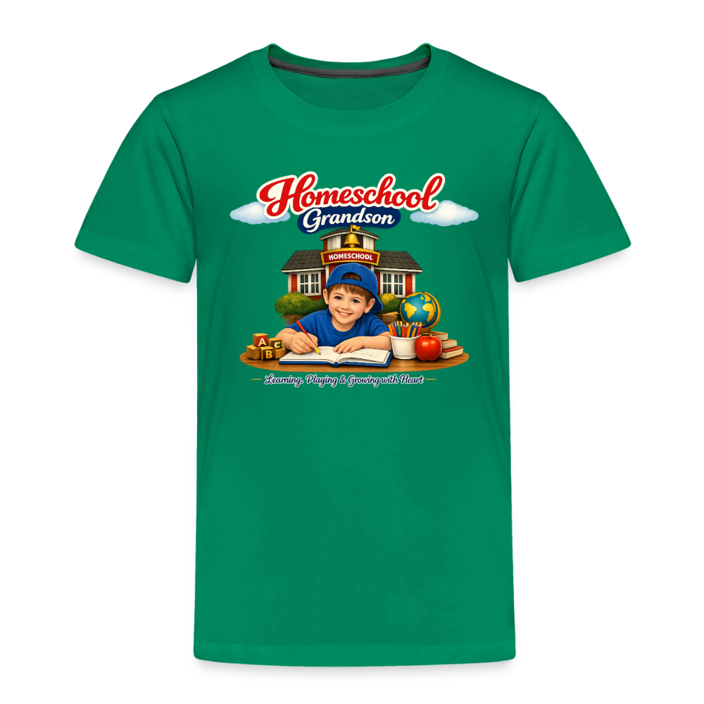 Homeschool Grandson | Boys' T-Shirt - kelly green