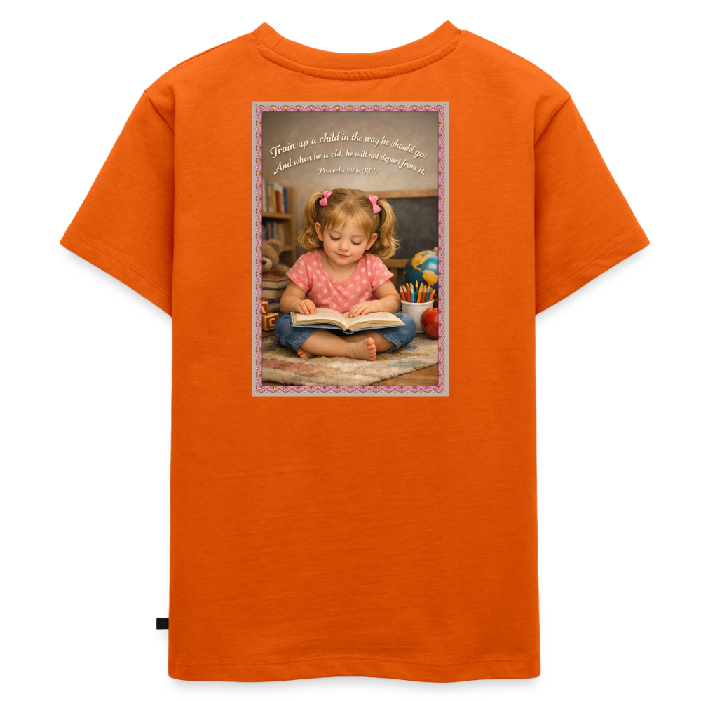 Homeschool Granddaughter | Girls' T-Shirt - orange 