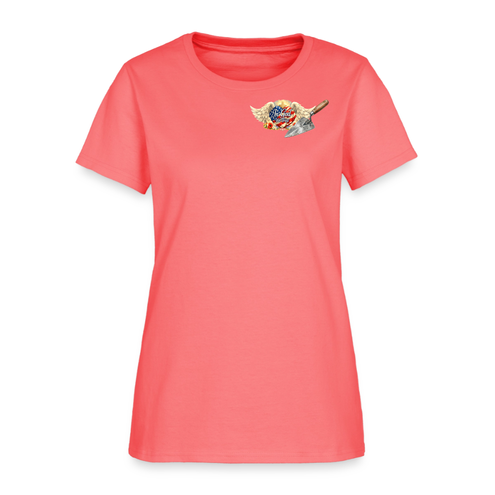 "Building the Future" | Masonry & Bricklayer Women's T-Shirt - coral