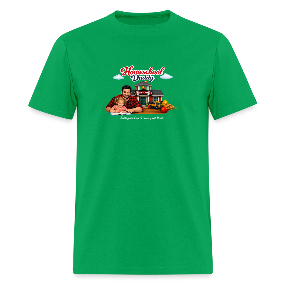 Homeschool Daddy | Men's T-Shirt GILDAN 5000 - bright green