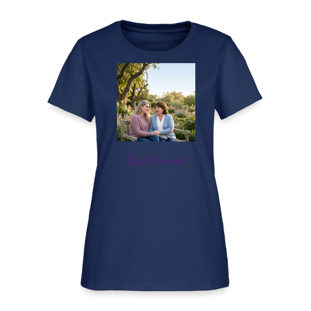 Best Friends | Women's T-Shirt -  blue dusk