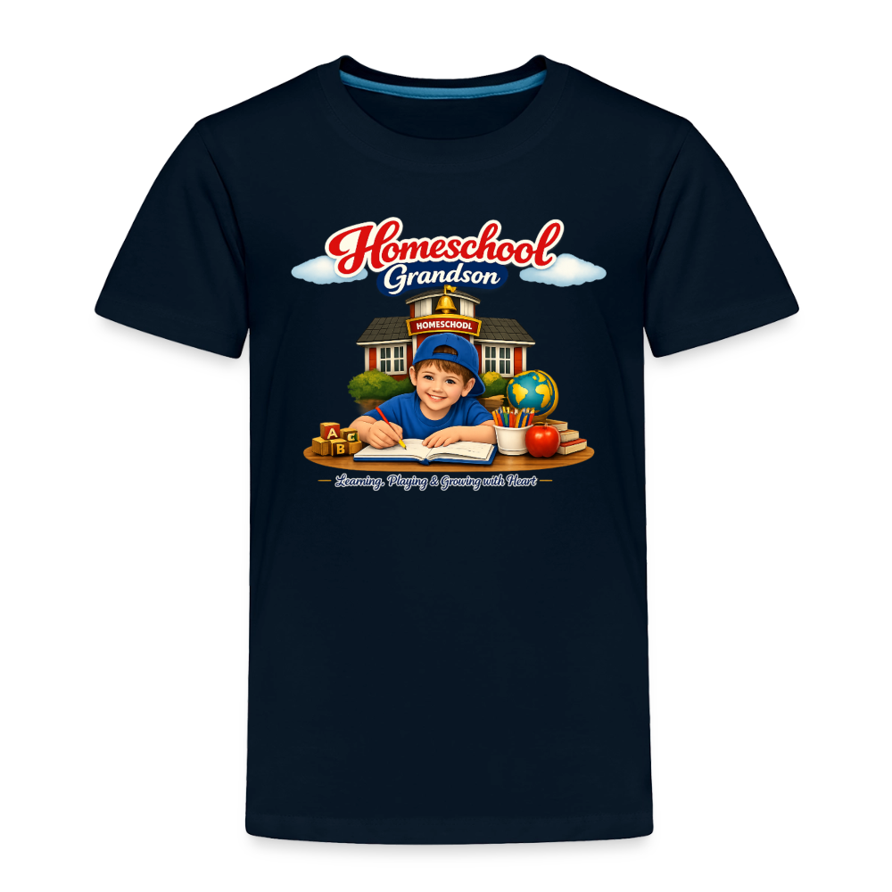 Homeschool Grandson | Boys' T-Shirt - deep navy