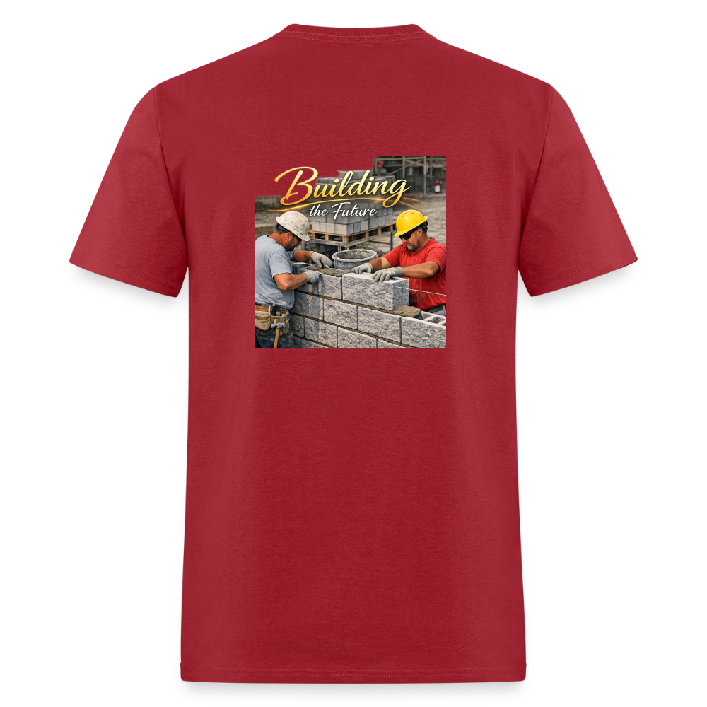 "Building the Future" | Masonry & Bricklayer Men's T-Shirt - dark red