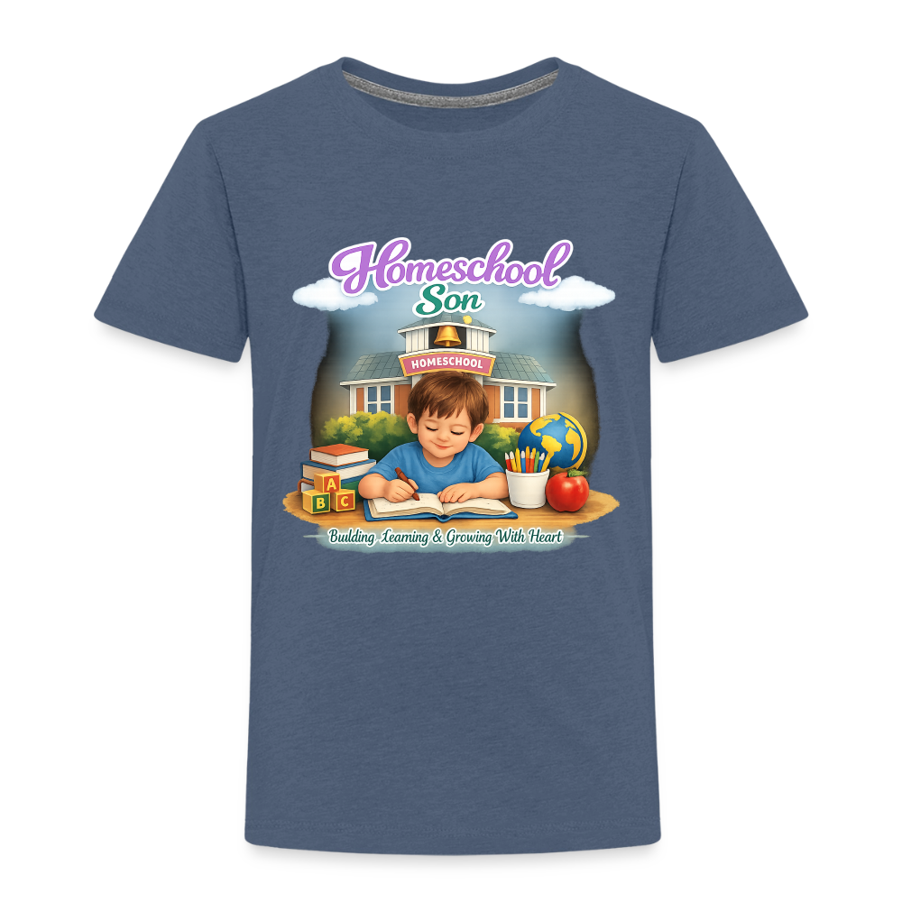 Homeschool Son | Boys' T-Shirt - heather blue
