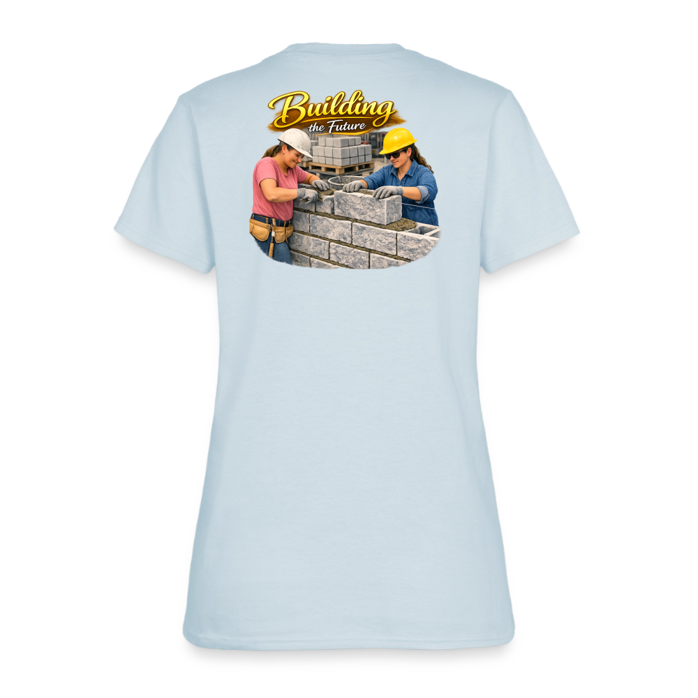 "Building the Future" | Masonry & Bricklayer Women's T-Shirt - light blue