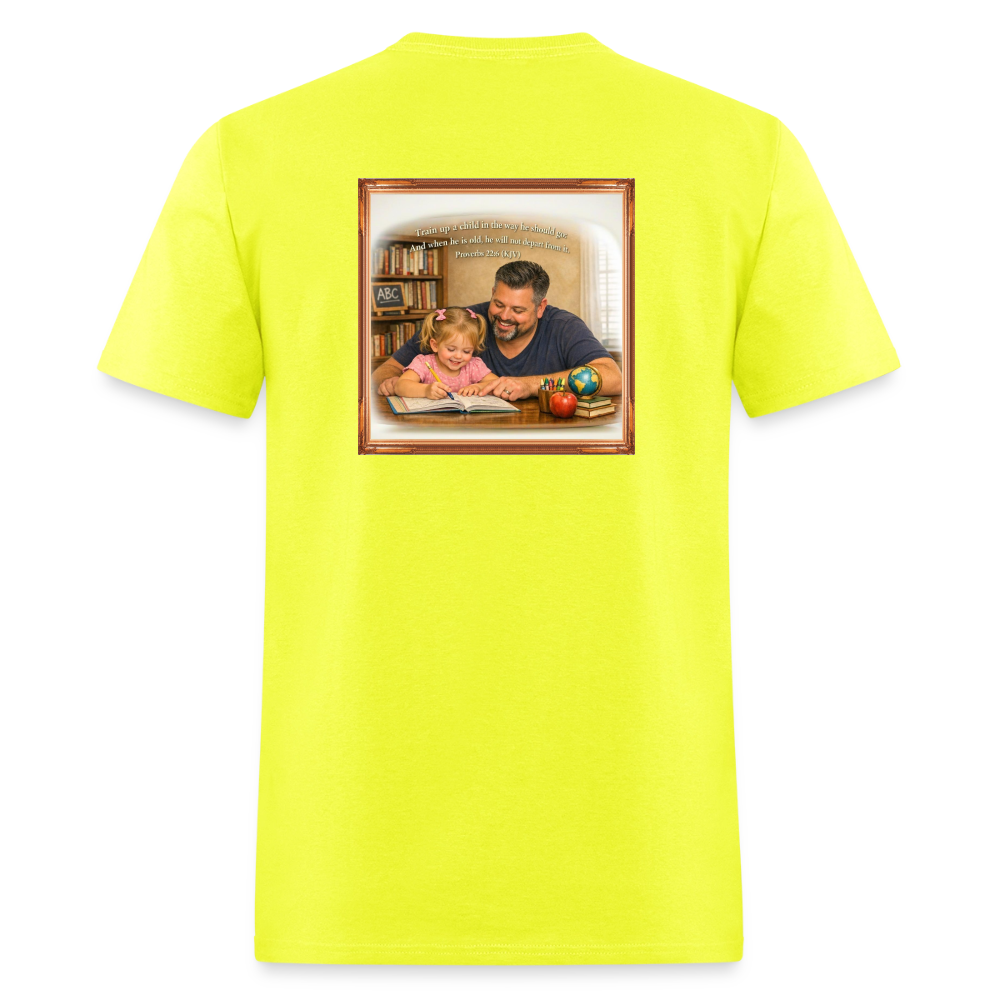Homeschool Daddy | Men's T-Shirt GILDAN 5000 - safety green