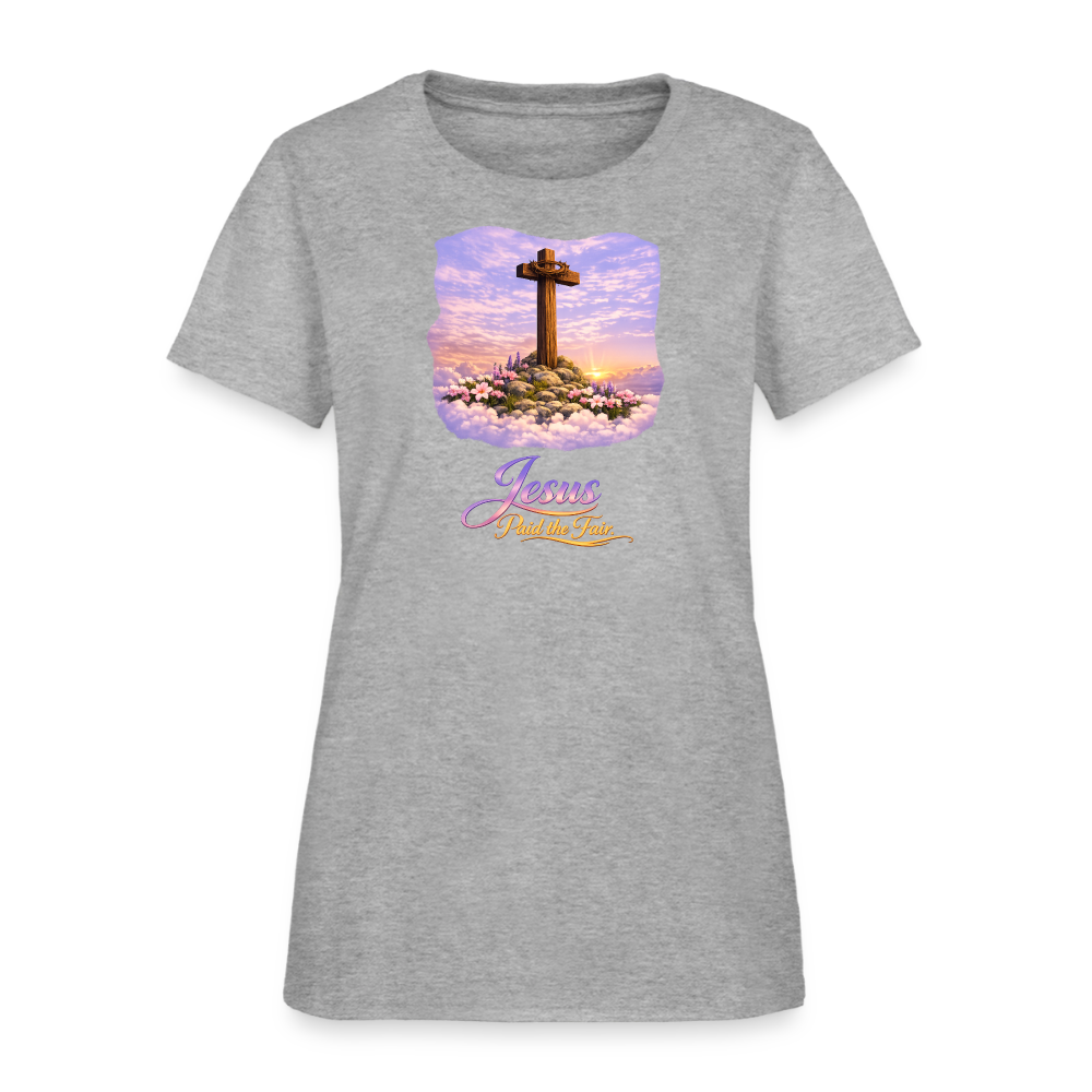 Jesus Paid the Fair. | Women's T-Shirt - heather gray