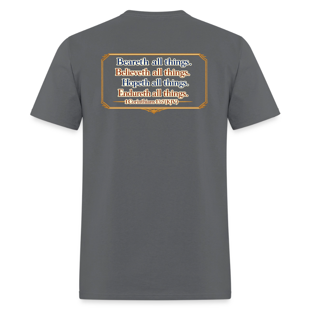 "Brotherhood of Friends" | Men's T-Shirt | GILDAN 5000 - charcoal