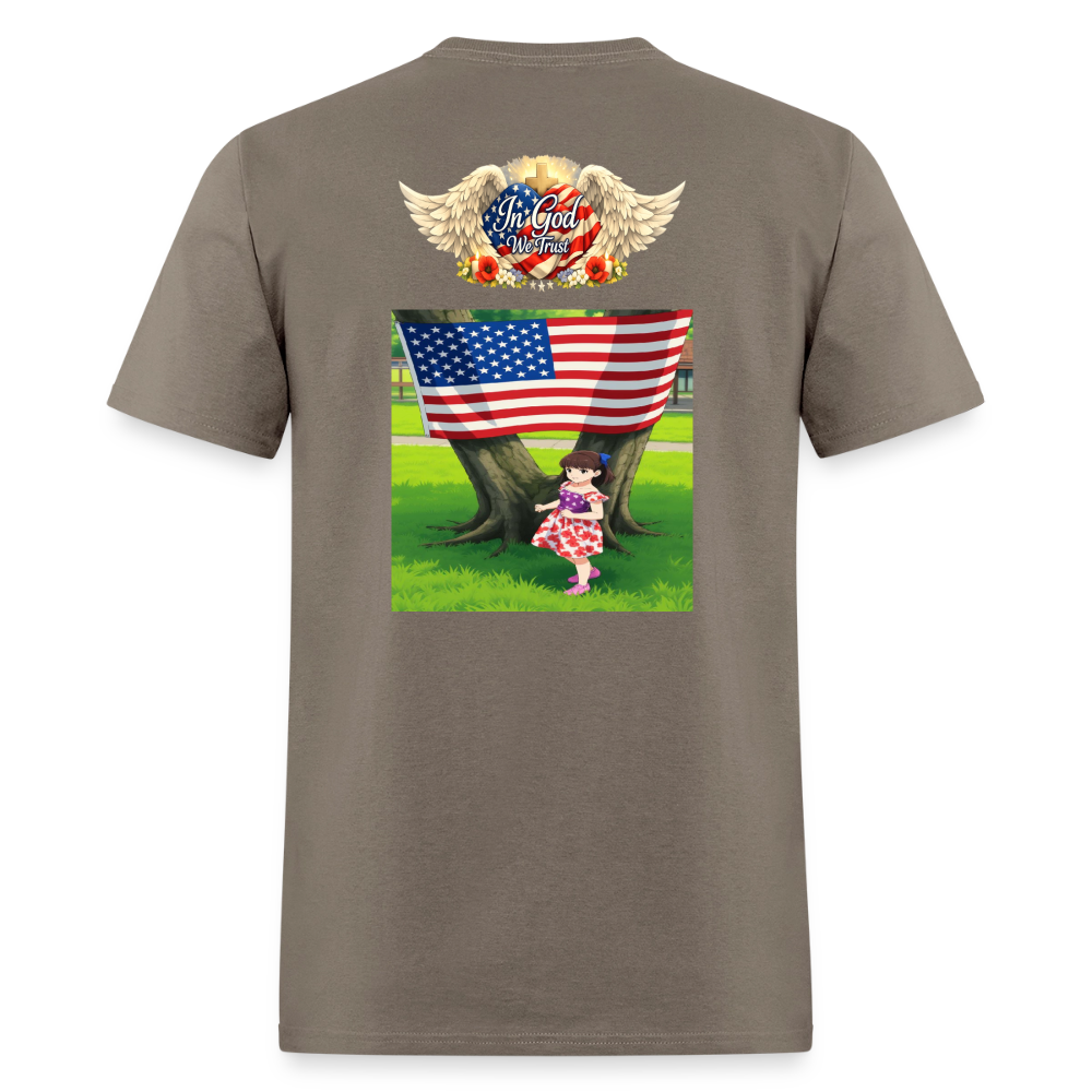 Memorial Day — "Your Sacrifice is Never Forgotten" T-Shirt | Men's T-Shirt | GILDAN 5000 - safari