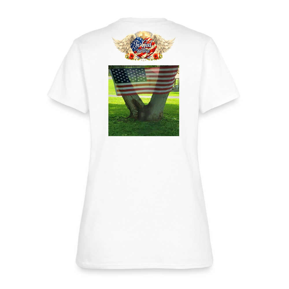 Memorial Day — "Your Sacrifice is Never Forgotten" | Women's T-Shirt — Classic Edition - white