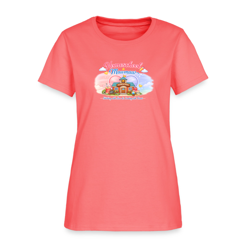Homeschool Mawmaw | Women's T-Shirt - coral