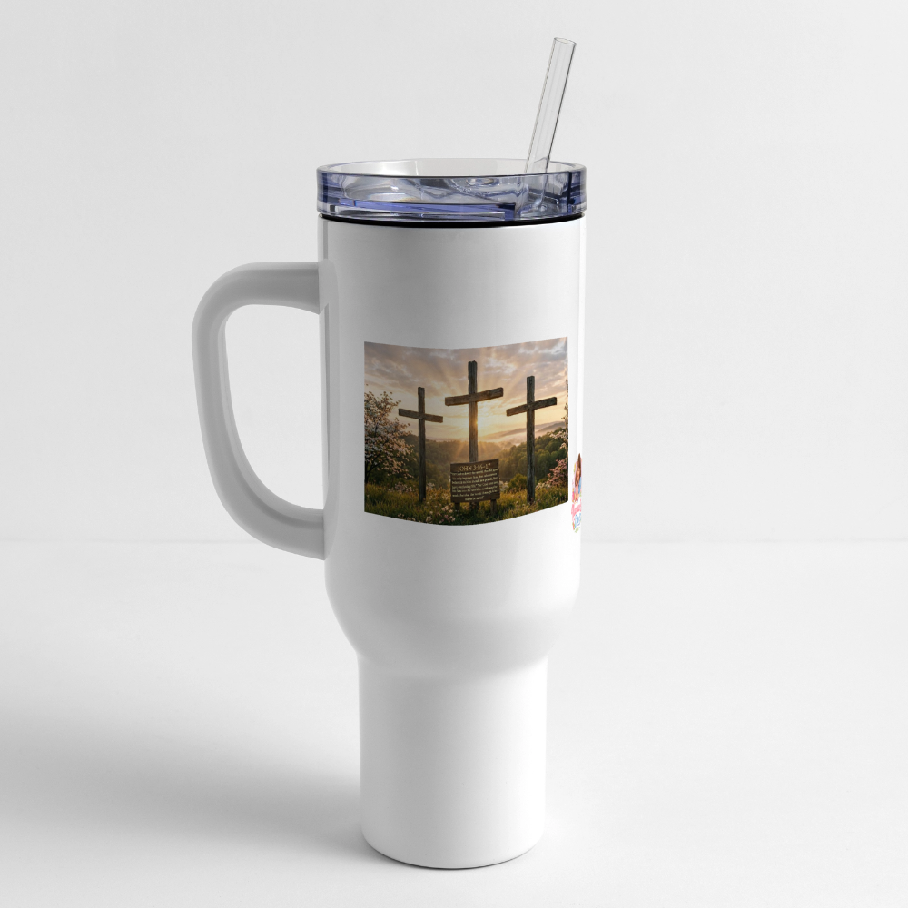 The Grave Could Not Hold Our Lord | Faith Travel Tumbler | Large Handle Mug - white
