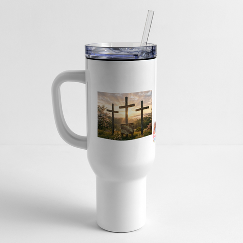 The Grave Could Not Hold Our Lord | Faith Travel Tumbler | Large Handle Mug - white