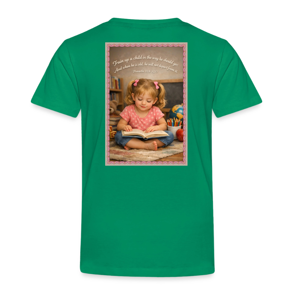 Homeschool Granddaughter | Girls' T-Shirt - kelly green