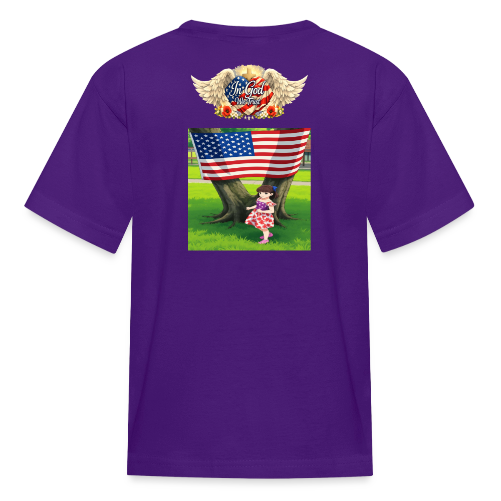 Memorial Day — "Your Sacrifice is Never Forgotten" Kid's | T-Shirt - purple