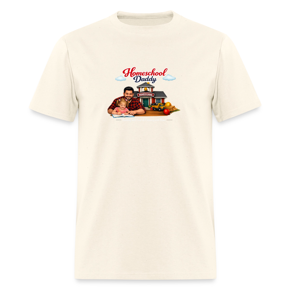 Homeschool Daddy | Men's T-Shirt GILDAN 5000 - sweet cream heather