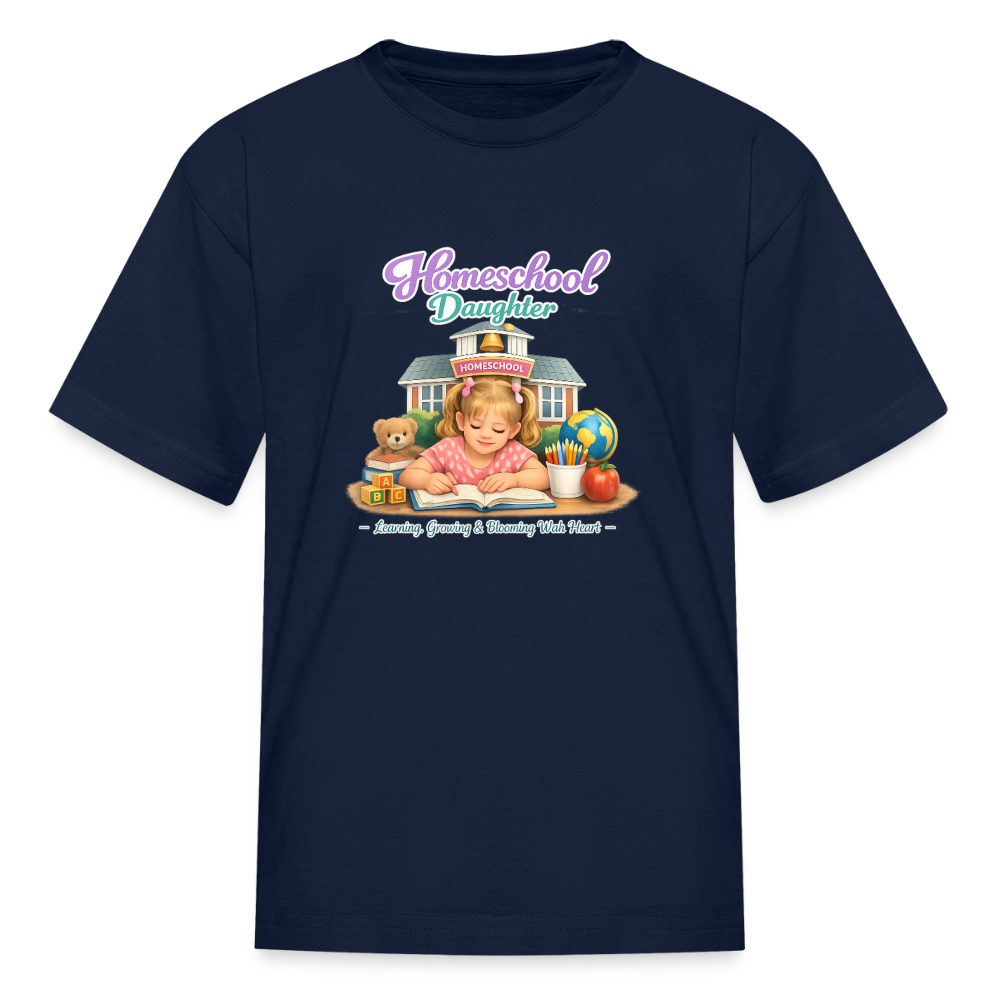 Homeschool Daughter | Girls' T-Shirt - navy