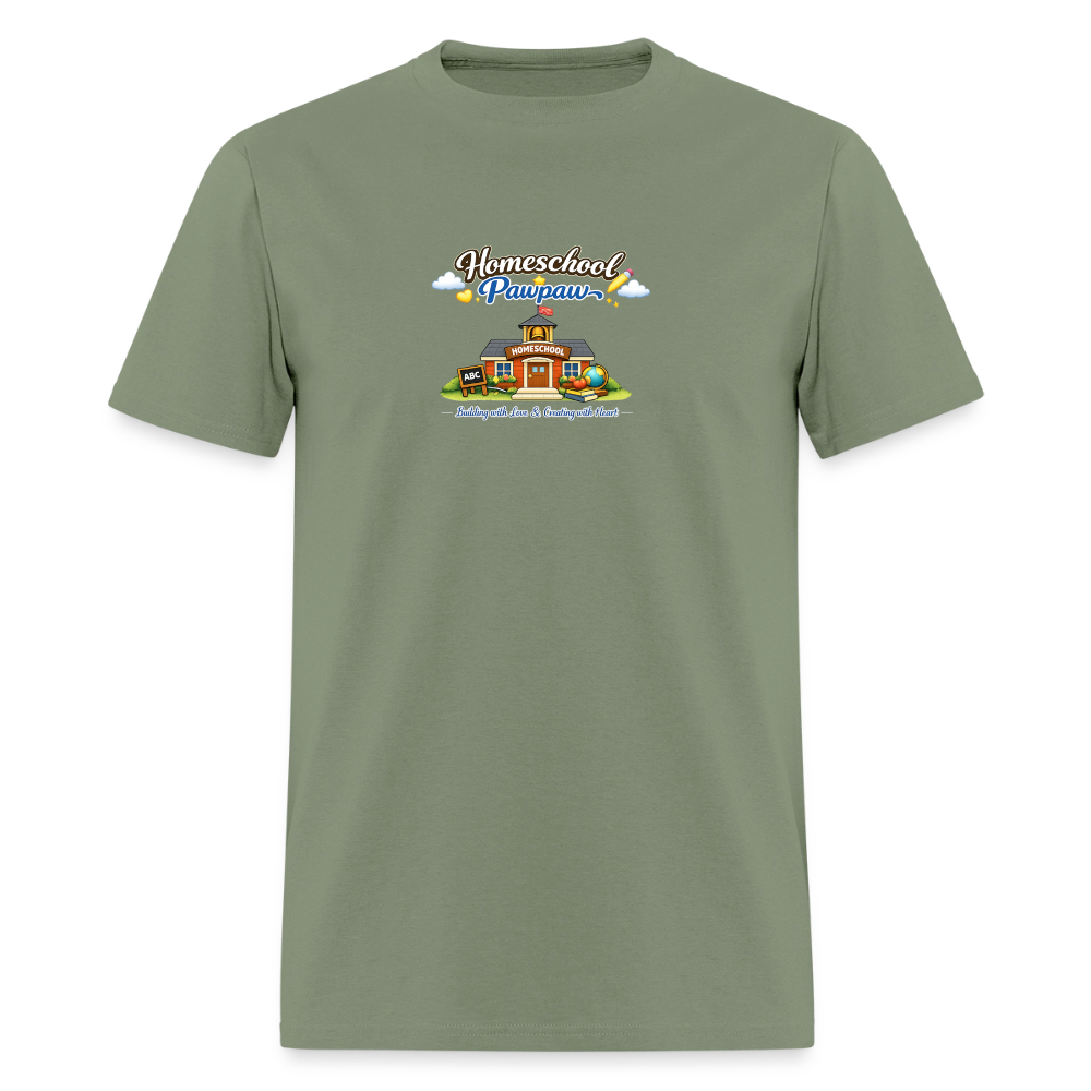 Homeschool Pawpaw | Men's T-Shirt | GILDAN 5000 - military green