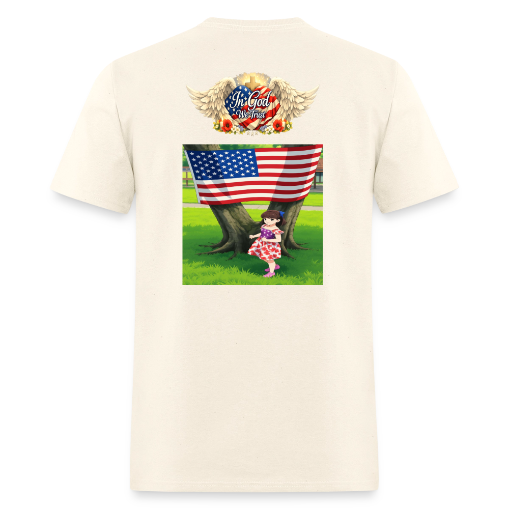 Memorial Day — "Your Sacrifice is Never Forgotten" T-Shirt | Men's T-Shirt | GILDAN 5000 - sweet cream heather
