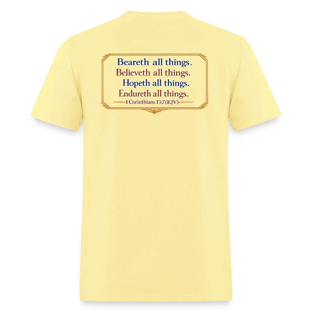 "Brotherhood of Friends" | Men's T-Shirt | GILDAN 5000 - cornsilk