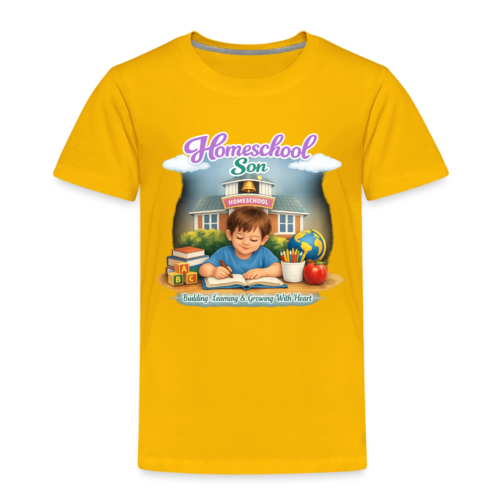 Homeschool Son | Boys' T-Shirt - sun yellow