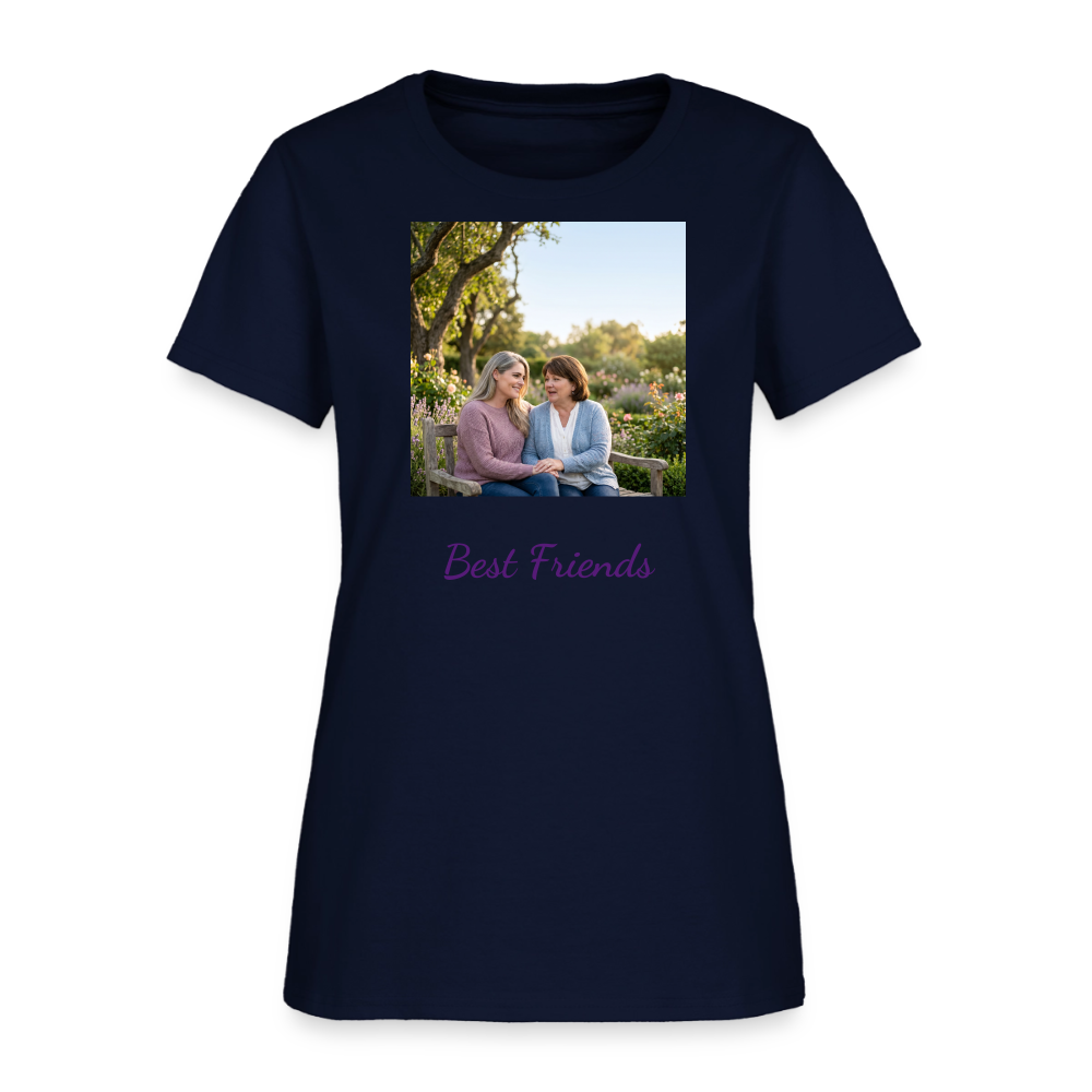 Best Friends | Women's T-Shirt - navy
