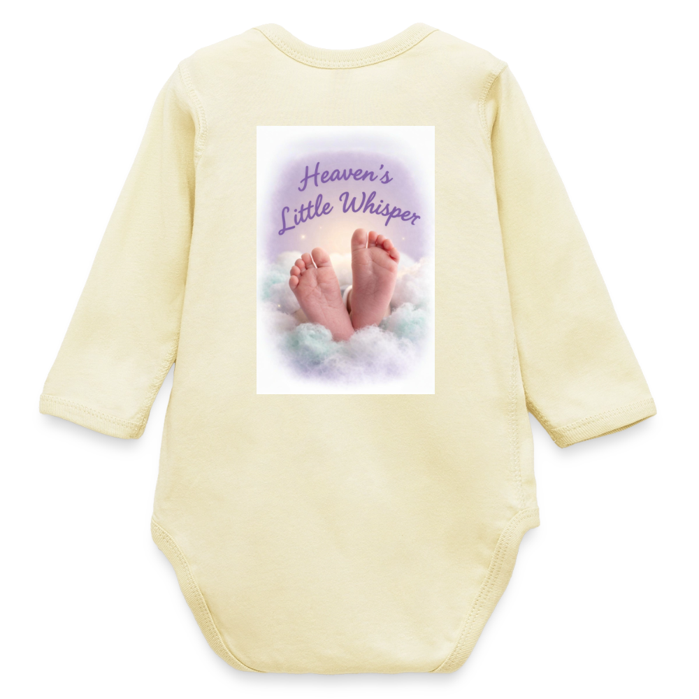 Fresh From Heaven | Long Sleeve Baby Bodysuit - natural