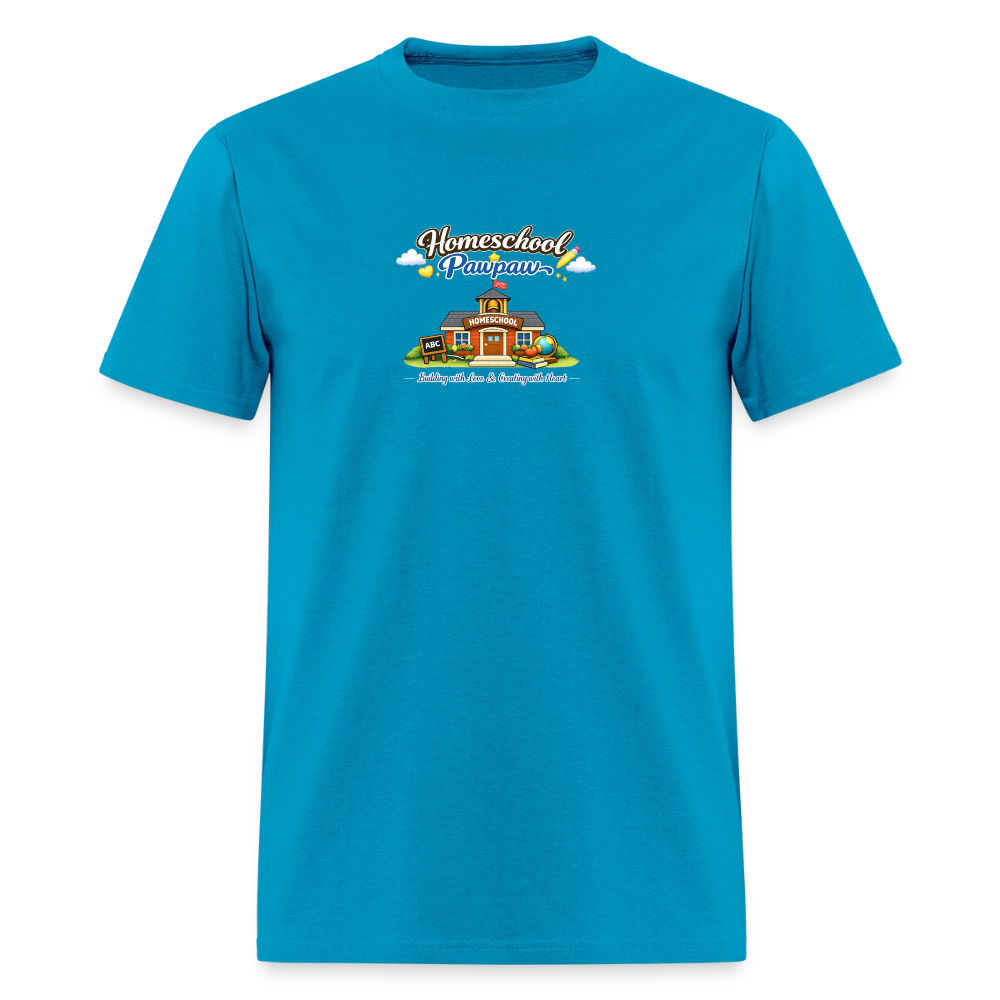 Homeschool Pawpaw | Men's T-Shirt | GILDAN 5000 - turquoise