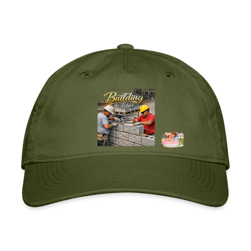 "Building" Masonry Cap | Bricklayer & Construction Worker Gift - olive green