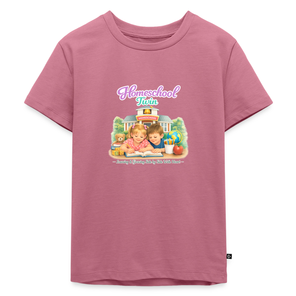 Homeschool Twin Girl — Kids' T-Shirt / Toddler Premium T-Shirt - mauve
