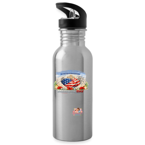 Memorial Day- Your Sacrifice is Not Forgotten |Water Bottle - silver