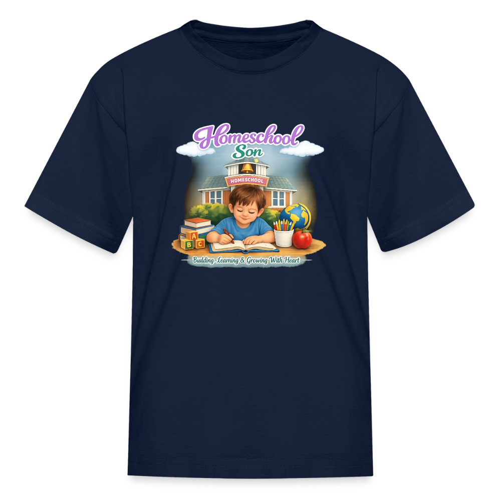 Homeschool Son | Boys' T-Shirt - navy