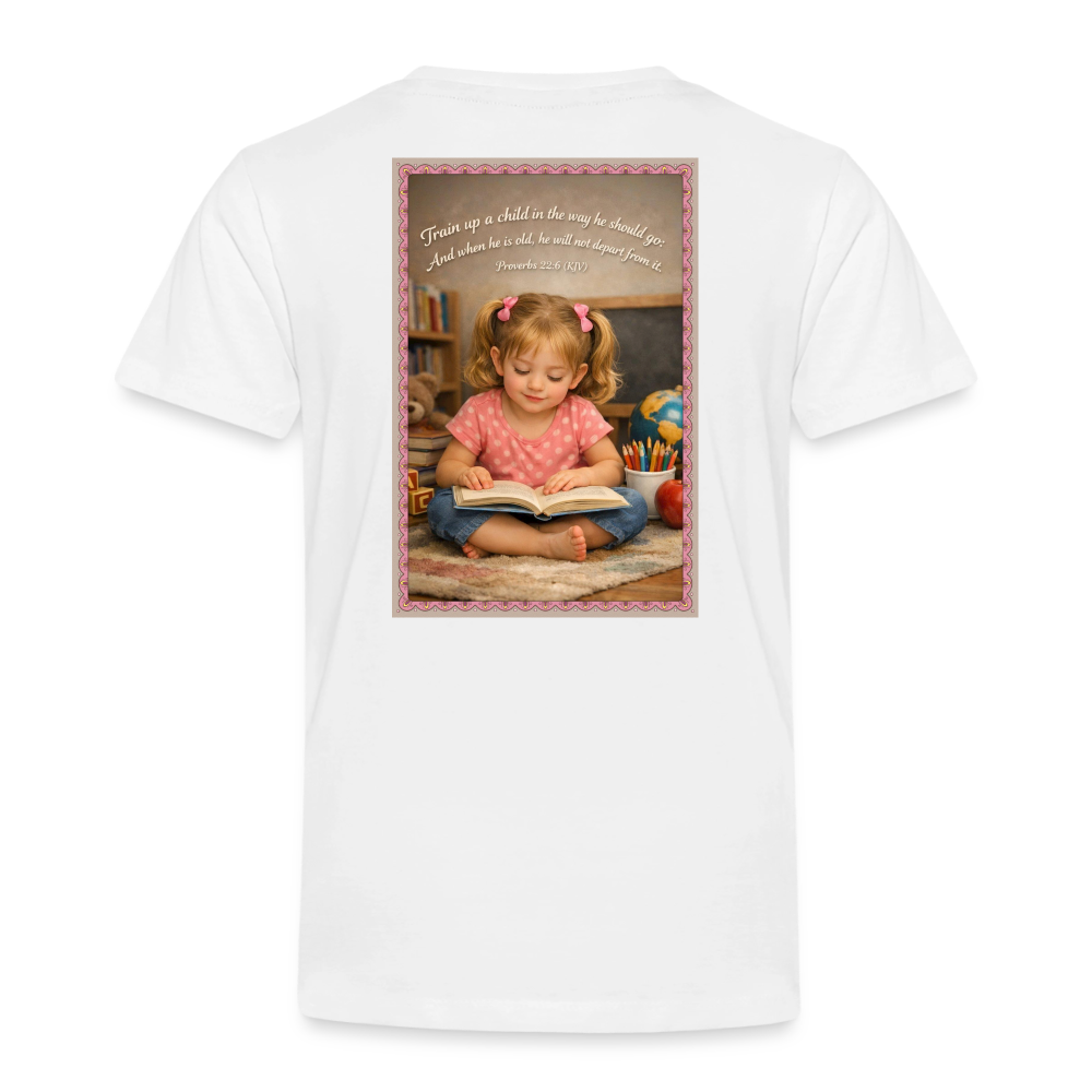 Homeschool Granddaughter | Girls' T-Shirt - white