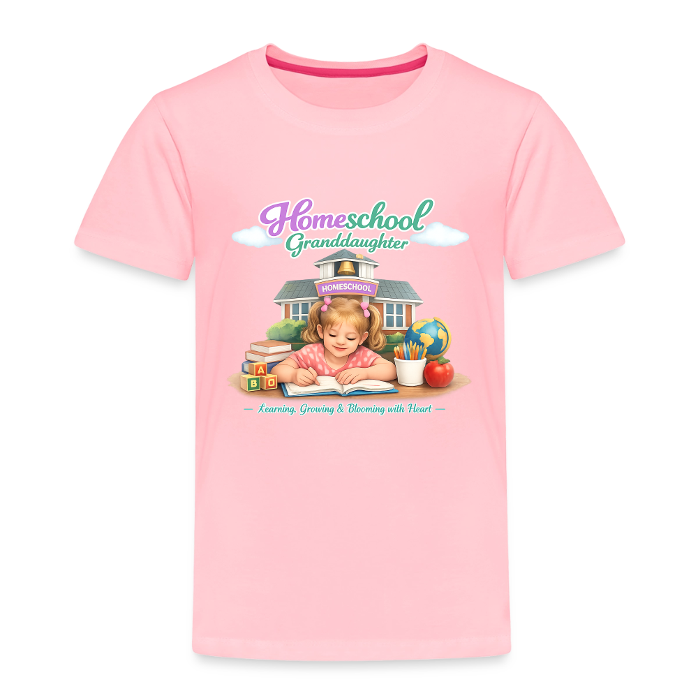 Homeschool Granddaughter | Girls' T-Shirt - pink