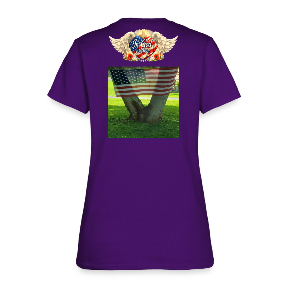 Memorial Day - Your Sacrifice is Never Forgotten | Women's T-Shirt - Classic Edition - purple