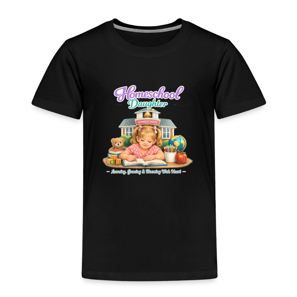 Homeschool Daughter | Girls' T-Shirt - black