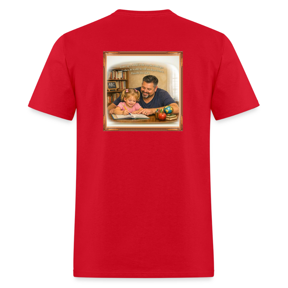 Homeschool Daddy | Men's T-Shirt GILDAN 5000 - red