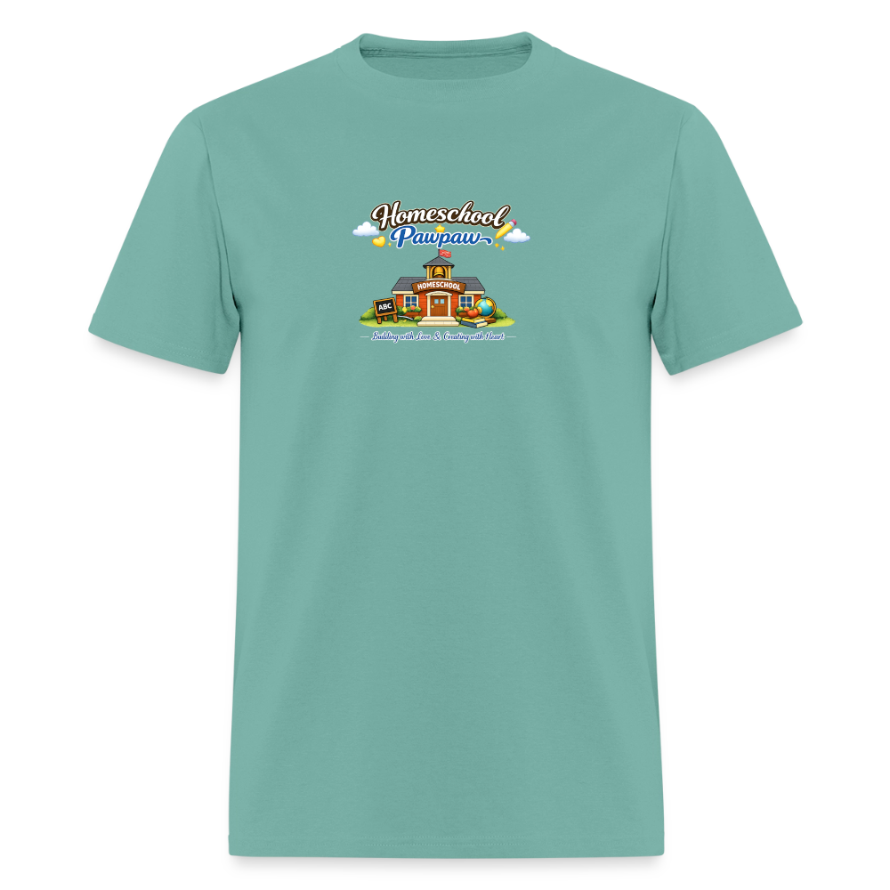 Homeschool Pawpaw | Men's T-Shirt | GILDAN 5000 - aquatic