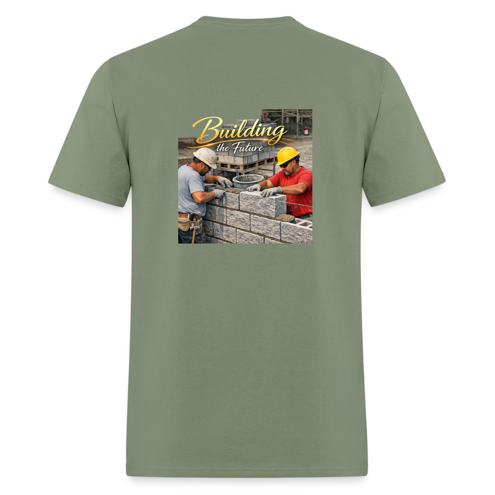 "Building the Future" | Masonry & Bricklayer Men's T-Shirt - military green