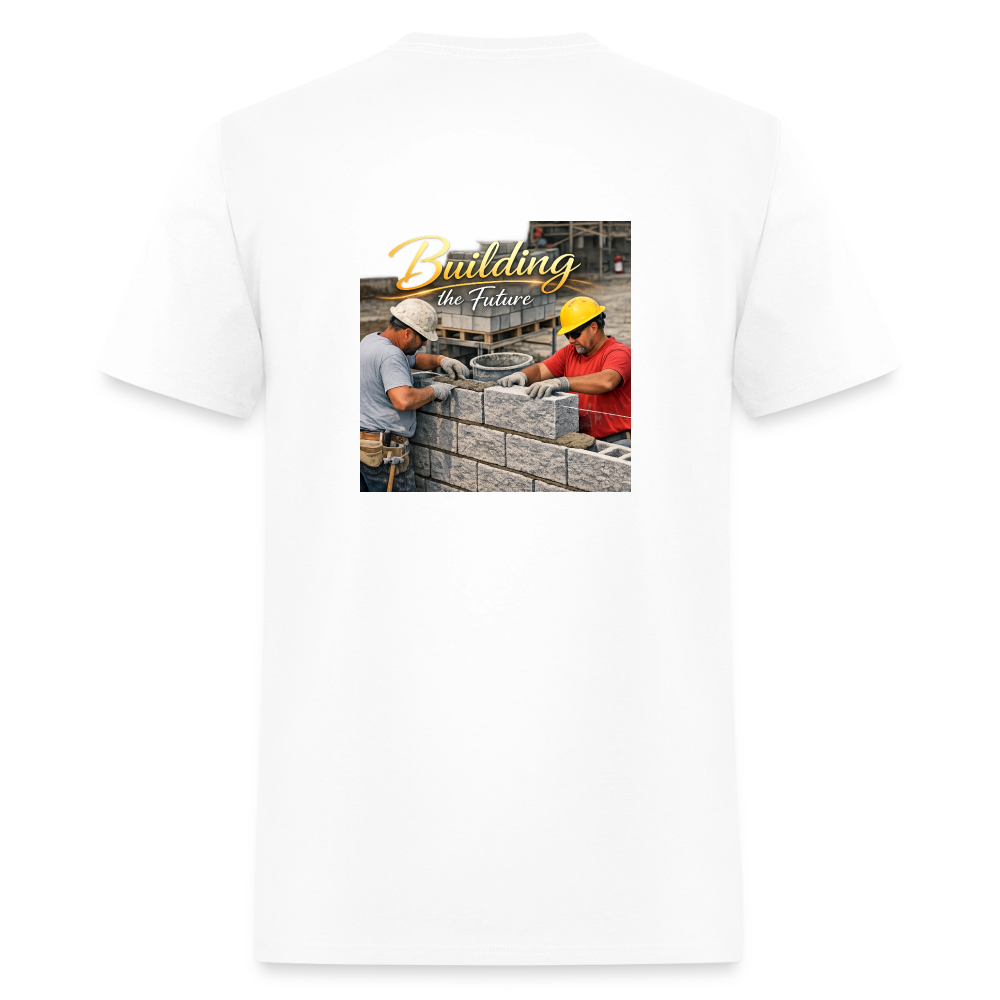 "Building the Future" | Masonry & Bricklayer Men's T-Shirt - white