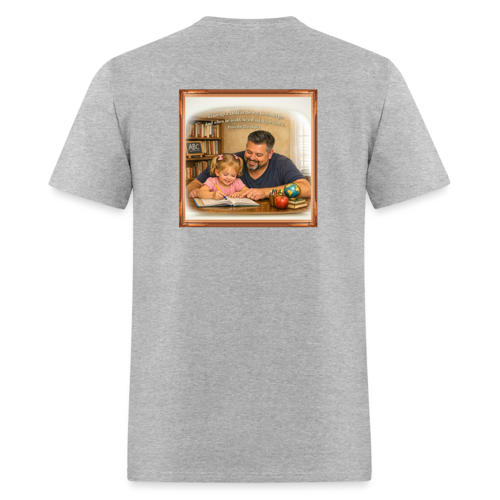 Homeschool Daddy | Men's T-Shirt GILDAN 5000 - heather gray
