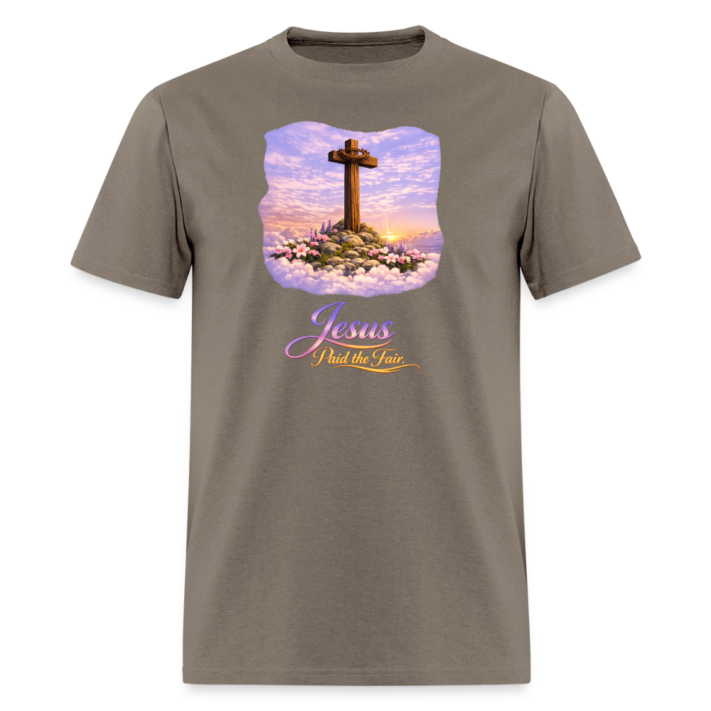 Jesus Paid the Fair | Men's T-Shirt | GILDAN 5000 - safari