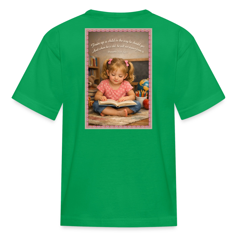 Homeschool Granddaughter | Girls' T-Shirt - kelly green