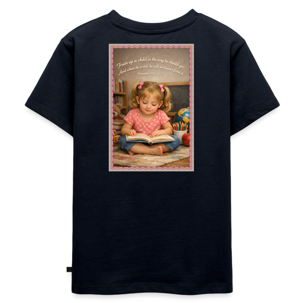 Homeschool Granddaughter | Girls' T-Shirt - navy
