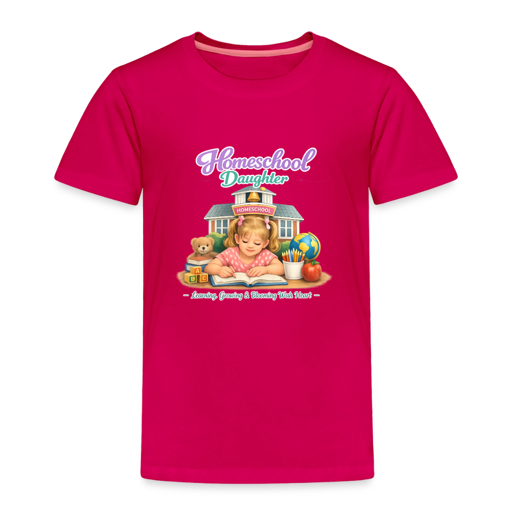 Homeschool Daughter | Girls' T-Shirt - dark pink